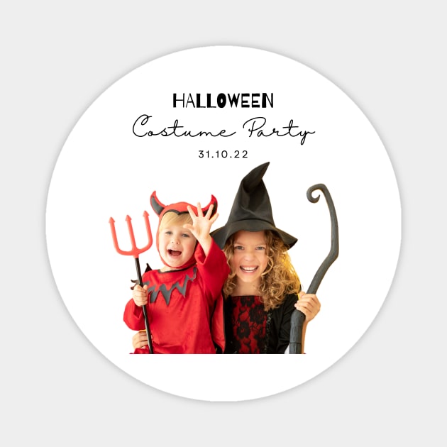 halloween costume party Magnet by dsbsoni